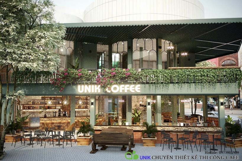 Thiết kế quán cafe trọn gói 41 Hàng Lược phong cách
